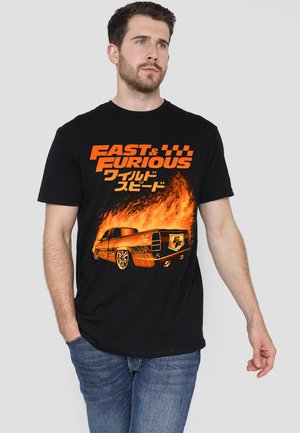 Cotton Soul FAST & FURIOUS  FURIOUS FIRE - Print T-shirt - black