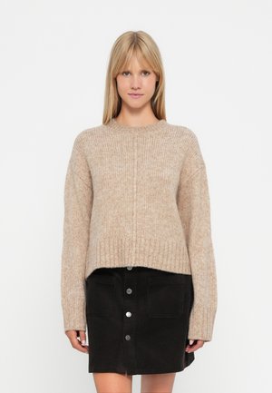 JDYMALONE O NECK PULLOVER - Pullover - greige