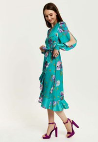 Liquorish FLORAL PRINT - Day dress - green