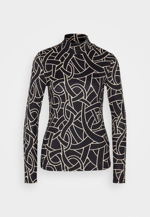 ONLY ONLSARA HIGH NECK - Tops ar garām piedurknēm - black