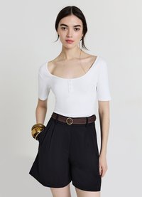 Calliope SERAFINO - T-shirt basic - bianco ottico