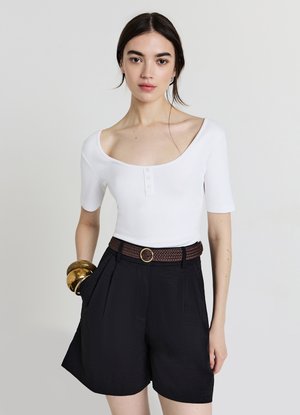 Calliope SERAFINO - T-shirt basic - bianco ottico