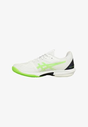 ASICS, SOLUTION SPEED - Zapatillas de tenis para tierra batida - weiß neongrün