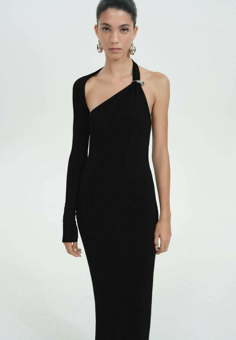 Mango NAPOLI - Dolga obleka - black