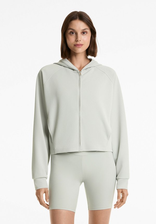 HOODED RIB - Sweatjacke