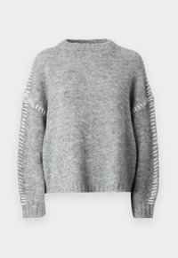 JDYZOEY LIFE ON STITCH NOOS - Πουλόβερ - light grey melange