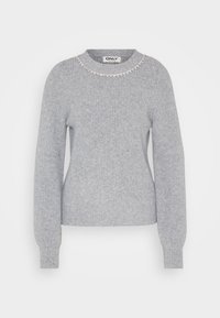 ONLGAIDA LIFE O NECK - Pulover - medium grey melange