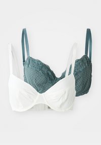 ARISTA 2 PACK - Modrček s kostjo - green/ivory