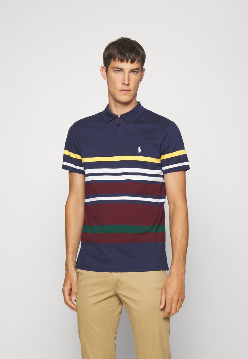 Ralph Lauren POLO by Ralph Lauren short sleeve striped polo shirt, men's size M cotton yellow type Vintage Second Hand