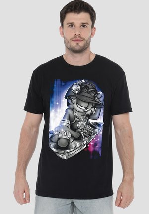 GARFIELD DJ LAZY - T-Shirt print - black