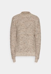 JPRCCZIGGI MOCK NECK - Jersey de punto - oatmeal detail/melange