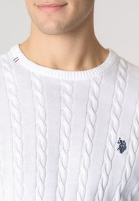 U.S. Polo Assn. GIROCOLLO - Maglione - white