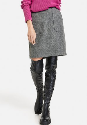 A-line skirt - grey melange