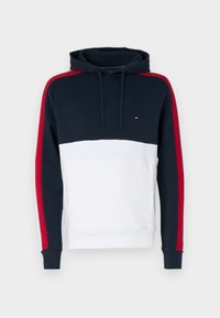 GLOBAL STRIPE BLOCK HOODIE - Bluză de molton - desert sky