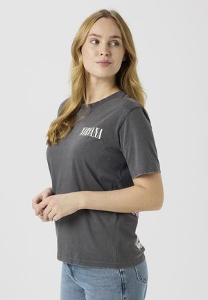 TWO SOON NIRVANA - Printtipaita - asphalt