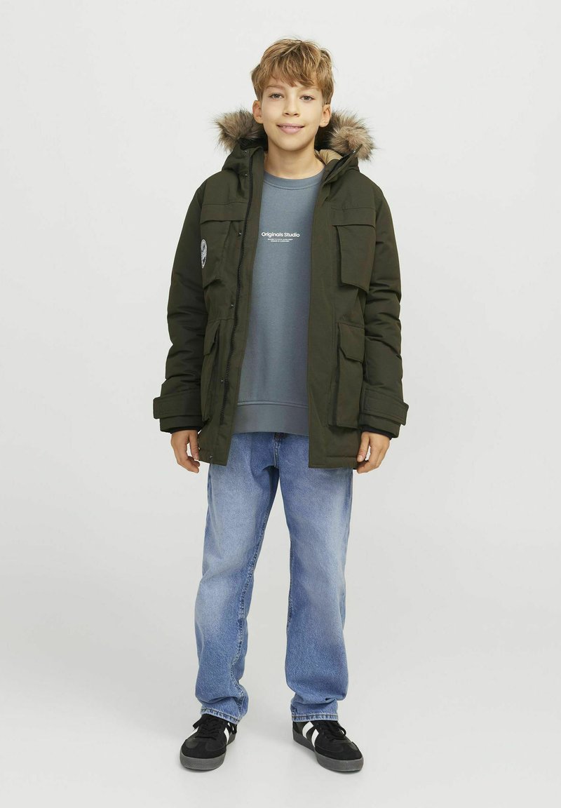 Jack & Jones Junior JORVESTERBRO CREW NECK NOOS - Ikdienas džemperis - stormy weather