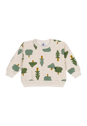 Petit Bateau Felpa - green, grey