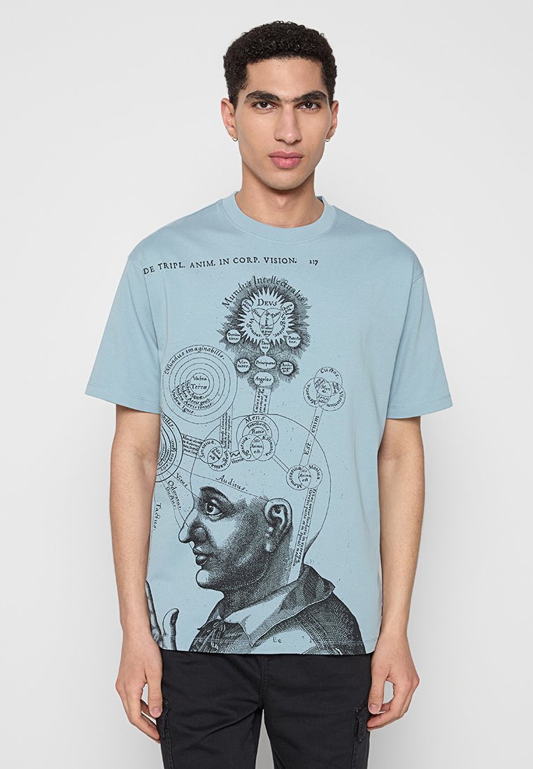 Scotch & Soda T-shirt print lichtblauw