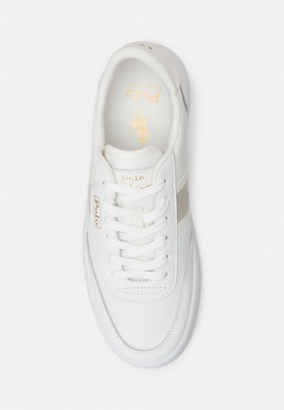 Polo Ralph Lauren COURT STRIPED - Tenisice - deckwash white