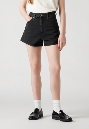 Denim shorts - black denim