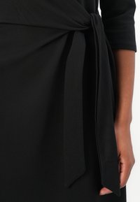 TOM TAILOR DRESS WITH KNOT - Jersey dress - deep black