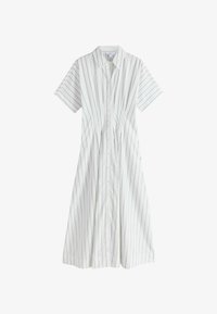 Selezionato, monochrome white with black stripe