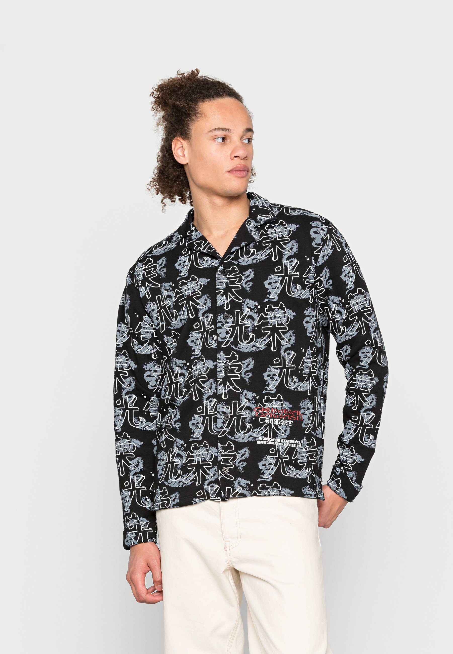 Abbigliamento Uomo Criminal Damage DRAGON - Felpa con zip - black/nero Abbigliamento Uomo Criminal Damage DRAGON - Felpa con zip - black/nero