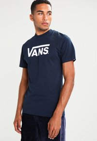 Vans - T-Shirt print - navy/white Thumbnail-Bild 1