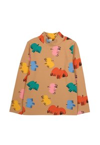 JELLY MALLOW COLORFUL BIRD TURTLENECK UNISEX - Langarmshirt - brown