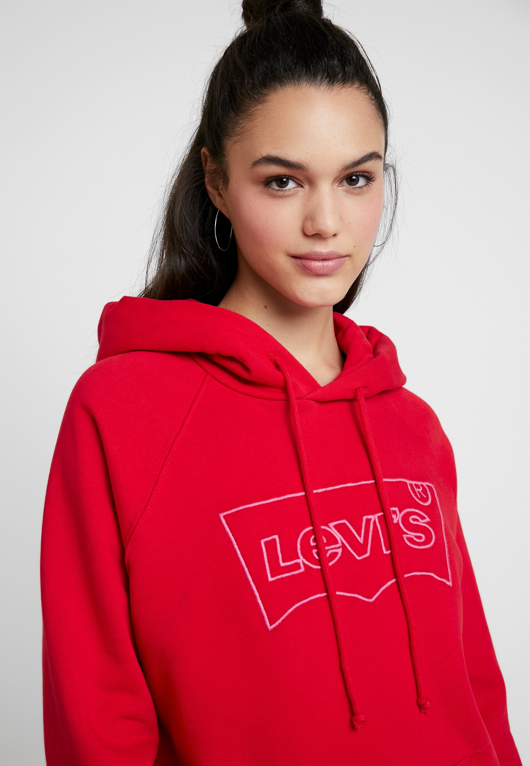 Levi's® GRAPHIC SPORT HOODIE OUTLINE Hoodie redRood Levi's® Hoodie redRood Zalando.nl