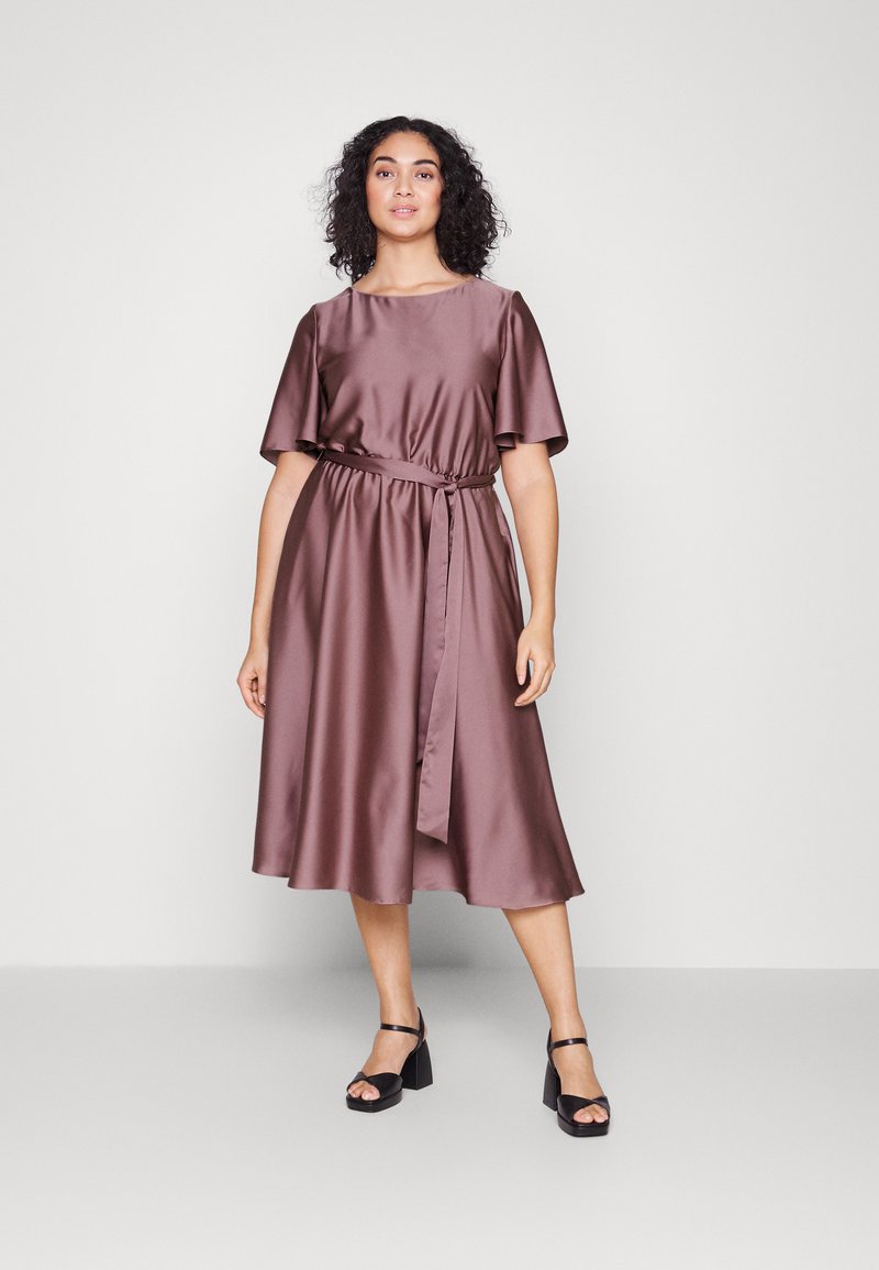 Swing Curve DRESS Cocktail dress / Party dress mauve Zalando.co.uk