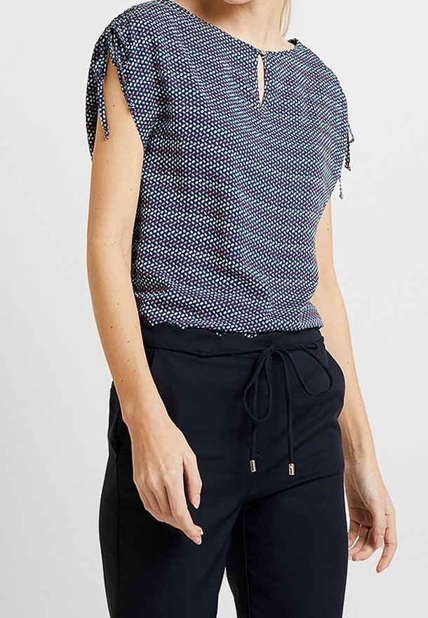 Chemisier Femme Esprit Noir - Taille L - Coton Ajusté Manches Longues - Occasion Très Bon état
