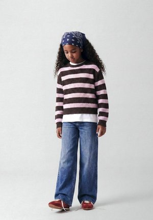 Name it, NKFPNILIAN LS BOXY SHORT KNIT - Pullover - seal brown