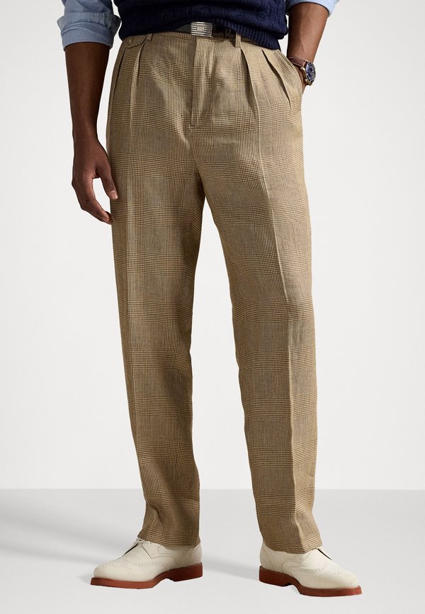 Whitman Relaxed Fit Herringbone Trouser - Trousers
