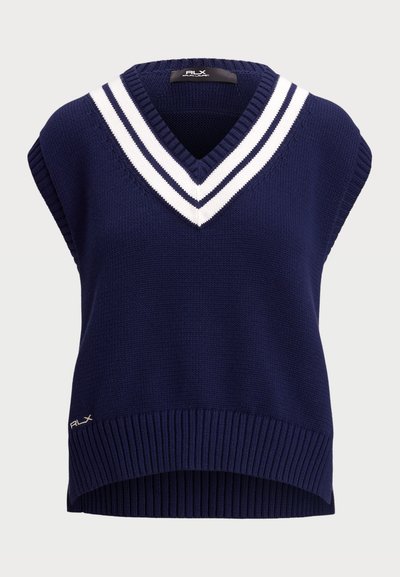 Polo Ralph Lauren SWEATER - Vesta - refined navy/ceramic white