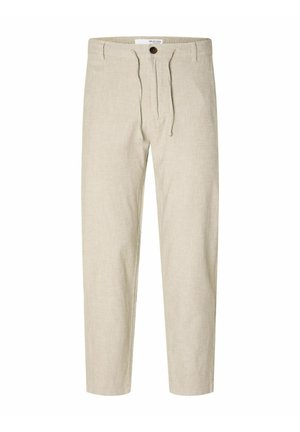 SLH SLIM TAPE BRODY  - Pantalones - vetiver