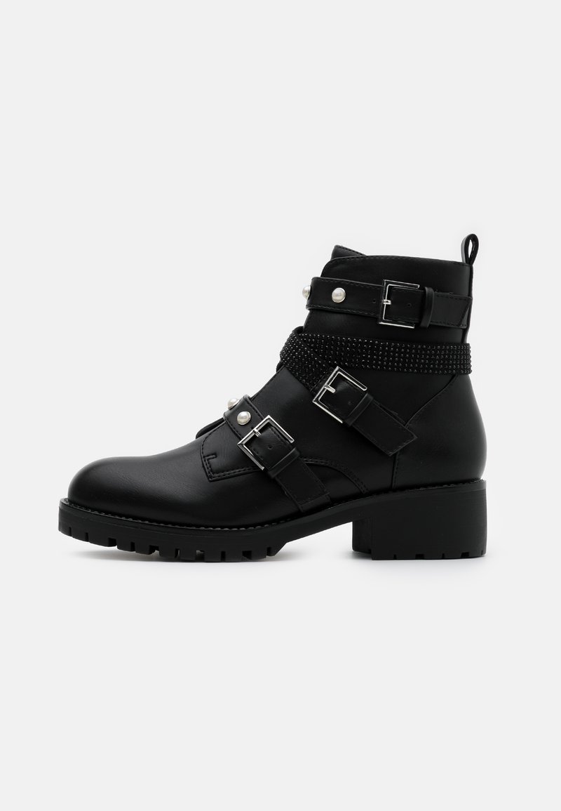 Damen Ankle Boots | Anna Field Cowboy-/Bikerstiefelette black/schwarz - MF32813 Damen Ankle Boots | Anna Field Cowboy-/Bikerstiefelette black/schwarz - MF32813
