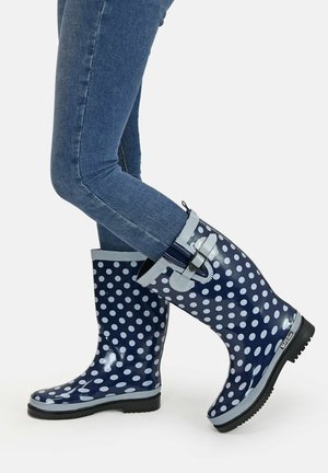Wellies - dunkelblau  weiß