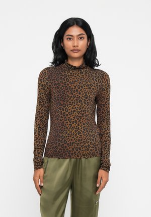TELIA - T-shirt à manches longues - dark brown