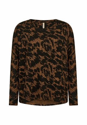 SC-BIARA AOP 121 - Long sleeved top - c brown belange combi