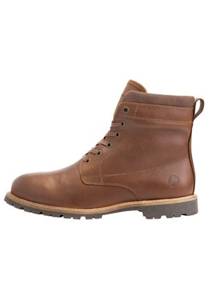 Travelin Bottines à lacets - cognac