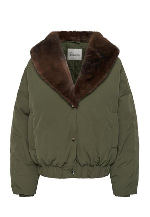 My Essential Wardrobe, MWJAMIE FUR JACKET - Χειμωνιάτικο μπουφάν - olive night