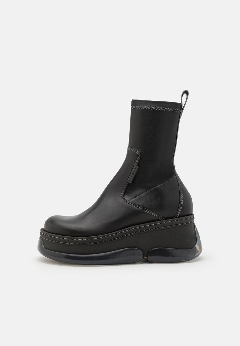 MIISTA KATTRIN - Wedge Ankle Boots - black blue