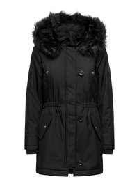 Vinterkåpe / -frakk - black detail:black fur