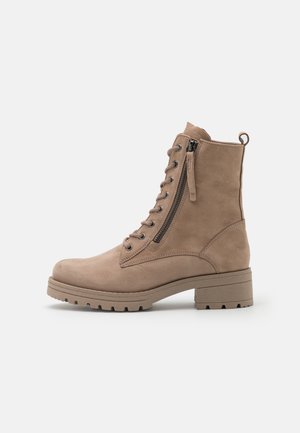 Schnürstiefelette - sand