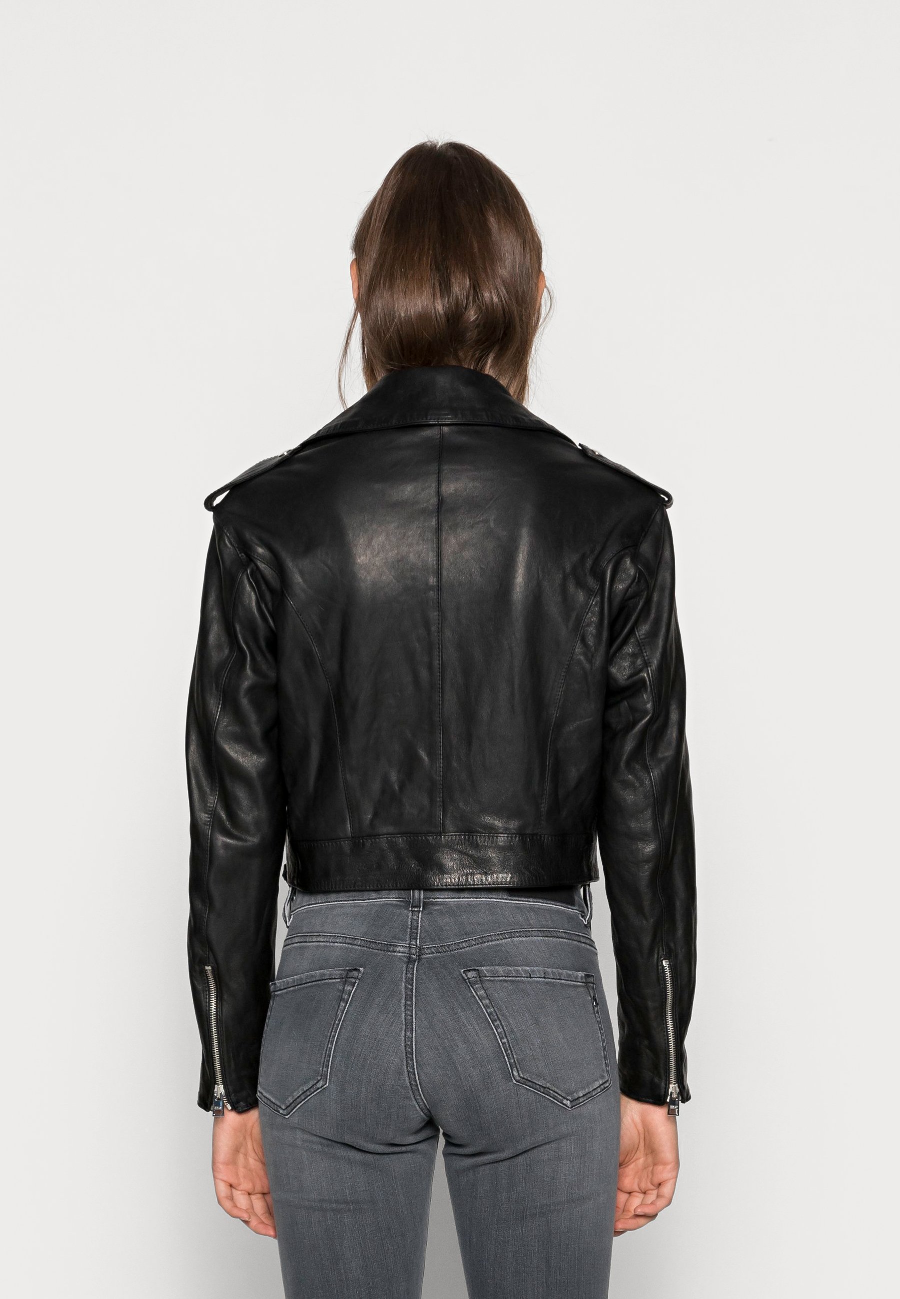 Replay JACKET - Leather jacket - black 
