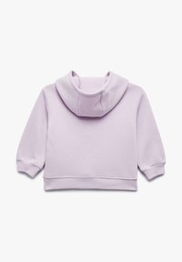 Sudadera corta en color lila con una gran capucha suave, puños y dobladillo acanalados, que cuenta con una tela ligera y suave y costuras limpias.
