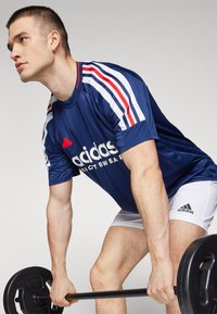 adidas Sportswear HOUSE OF TIRO NATIONS PACK - Apdrukāts T-krekls - team navy blue/white/better scarlet