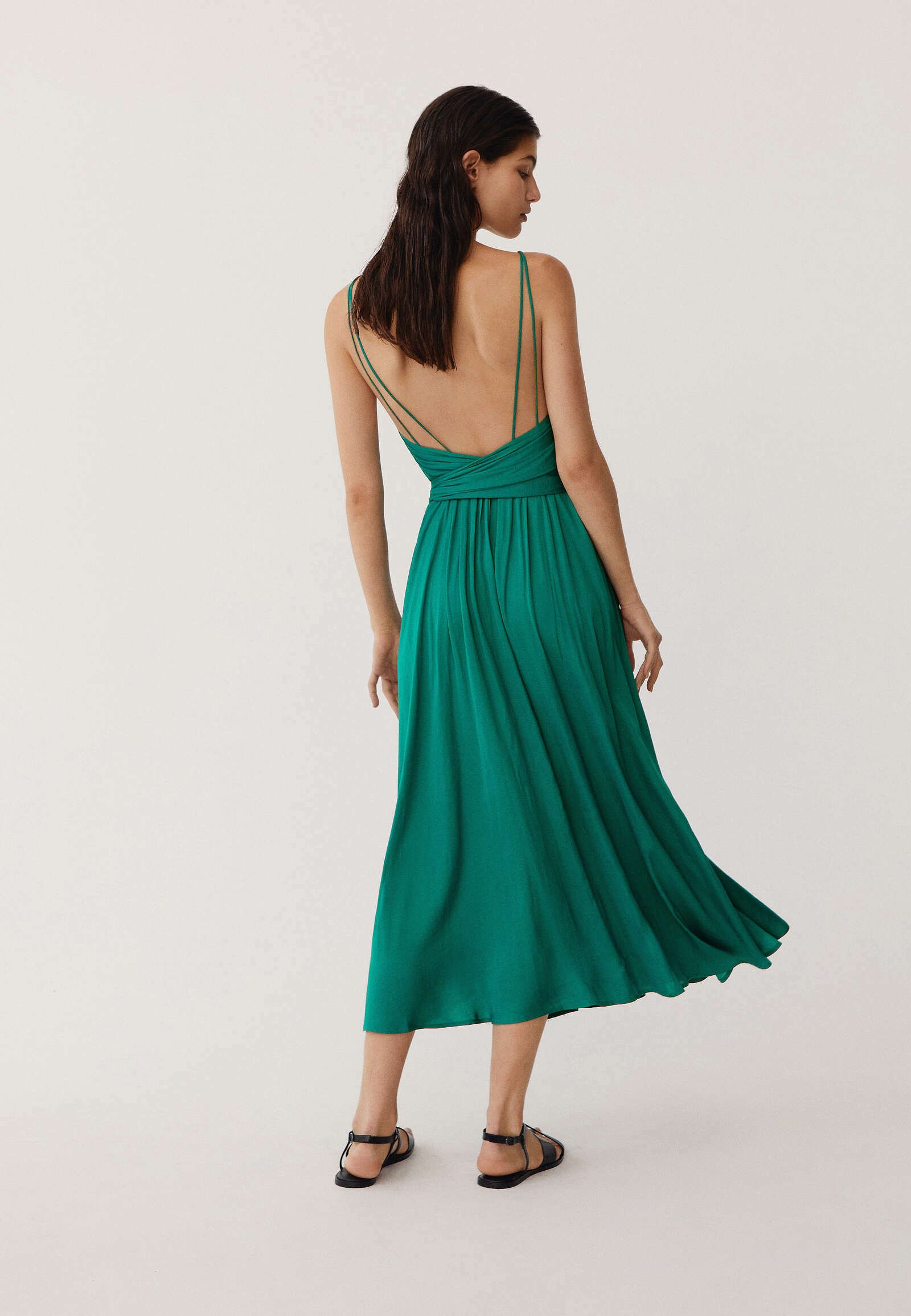 OYSHO STRAPPY SATIN - Cocktail dress 