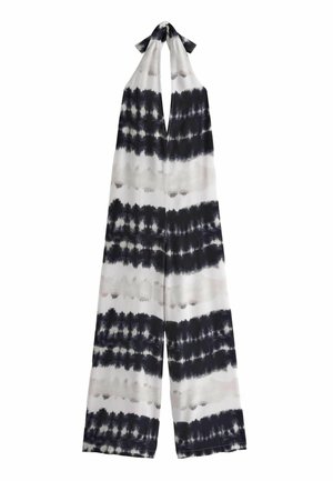 Overall / Jumpsuit - black white tie dye